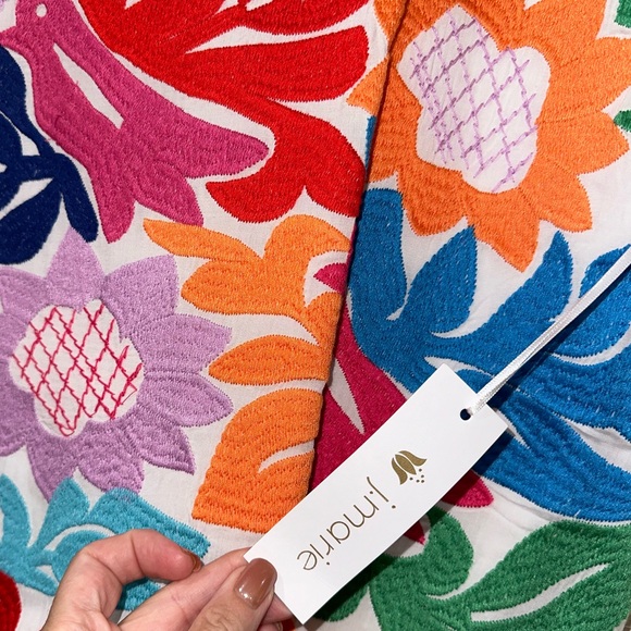 NWT Colorful Embroidered Dress - Picture 2 of 5